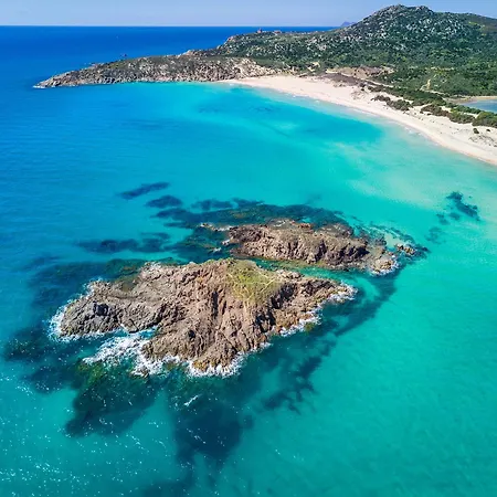 Сasa de vacaciones Casa Pintada Porto Pino, 500 Mt To Southsardiniaholidays Porto Pino